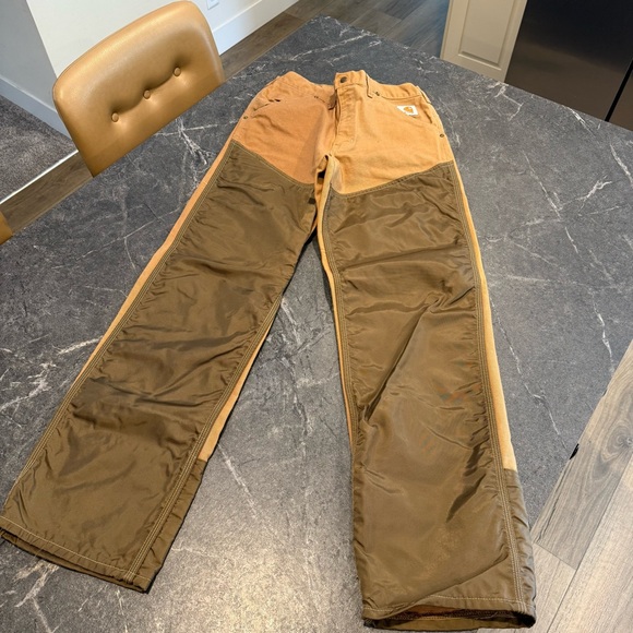 Carhartt double knee vintage 30x32 tan brown field brush work hunting pants - Picture 4 of 7